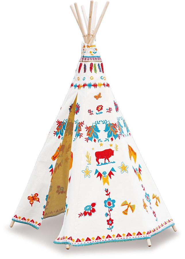 Tente d'indien Tipi pour enfant de marque Vilac, jouet en bois
