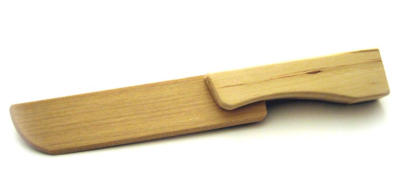 Couteau en bois pour aliments à découper