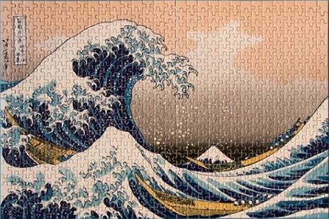 micro-puzzle Londji : la vague d'Hokusai  600 pièces 