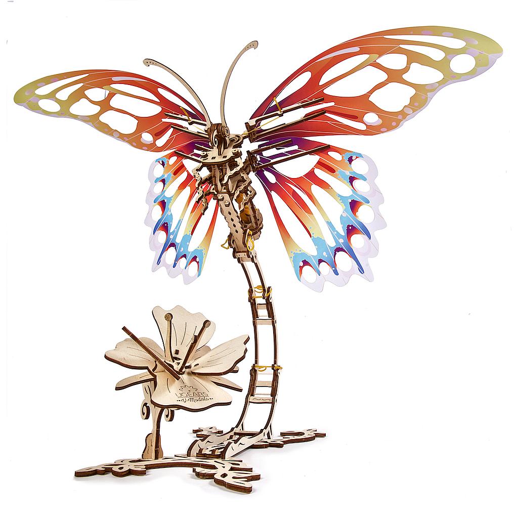 Papillon animé à construire en bois, UGears