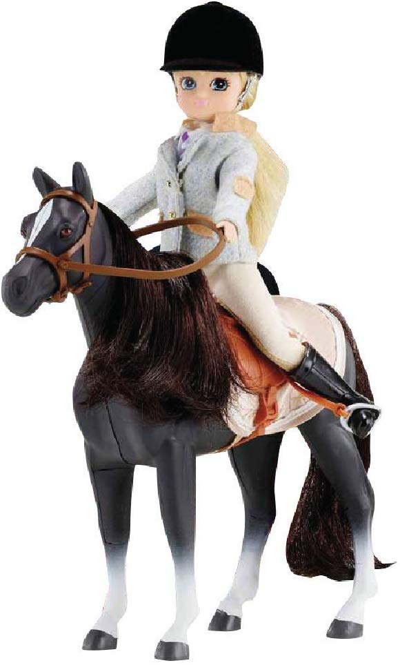 Petite fille et poney, poupée Lottie anti-Barbie