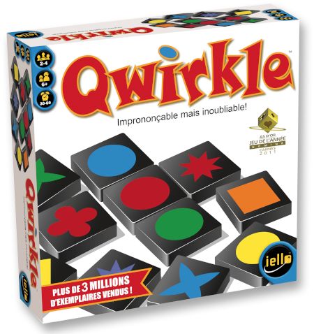 Qwirkle normal, cube et cartes, jeu de société Iello