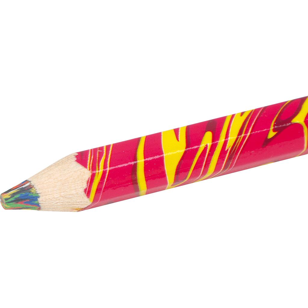 Crayon de couleur arc-en-ciel multicolore