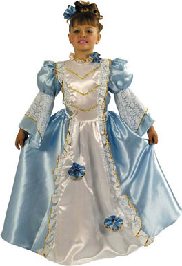 Déguisement robe de princesse bleue 