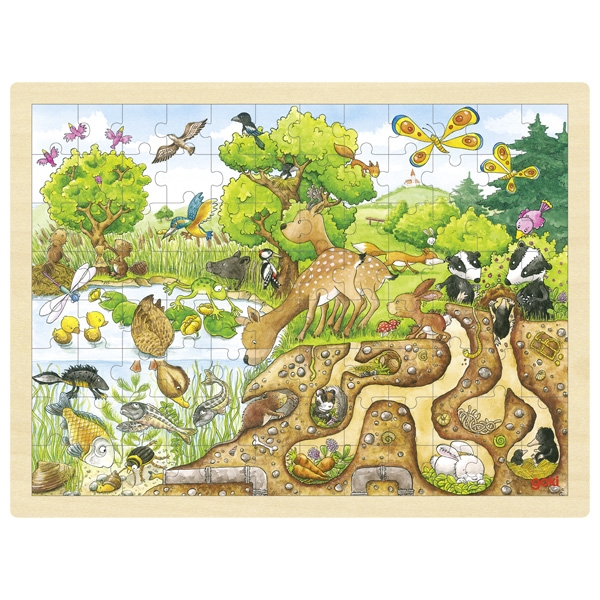 Puzzle 96 pièces découverte de la nature
