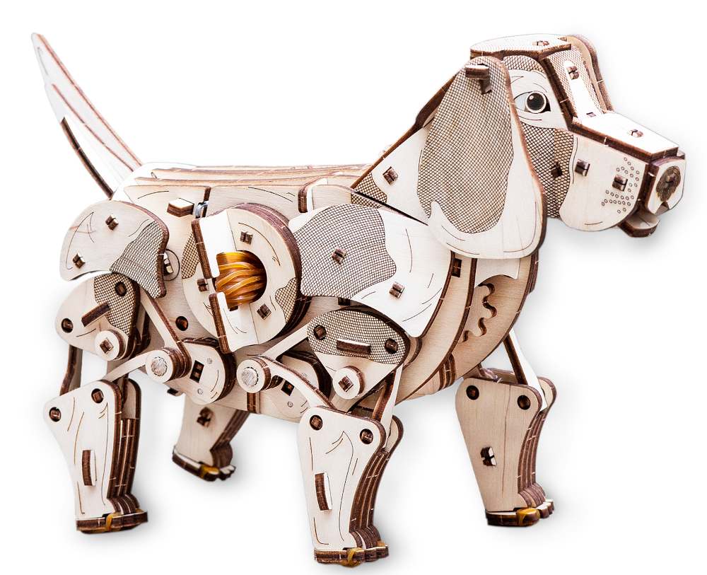 Animal mécanique en bois DIY, 3 modèles Eco-Wood-Art