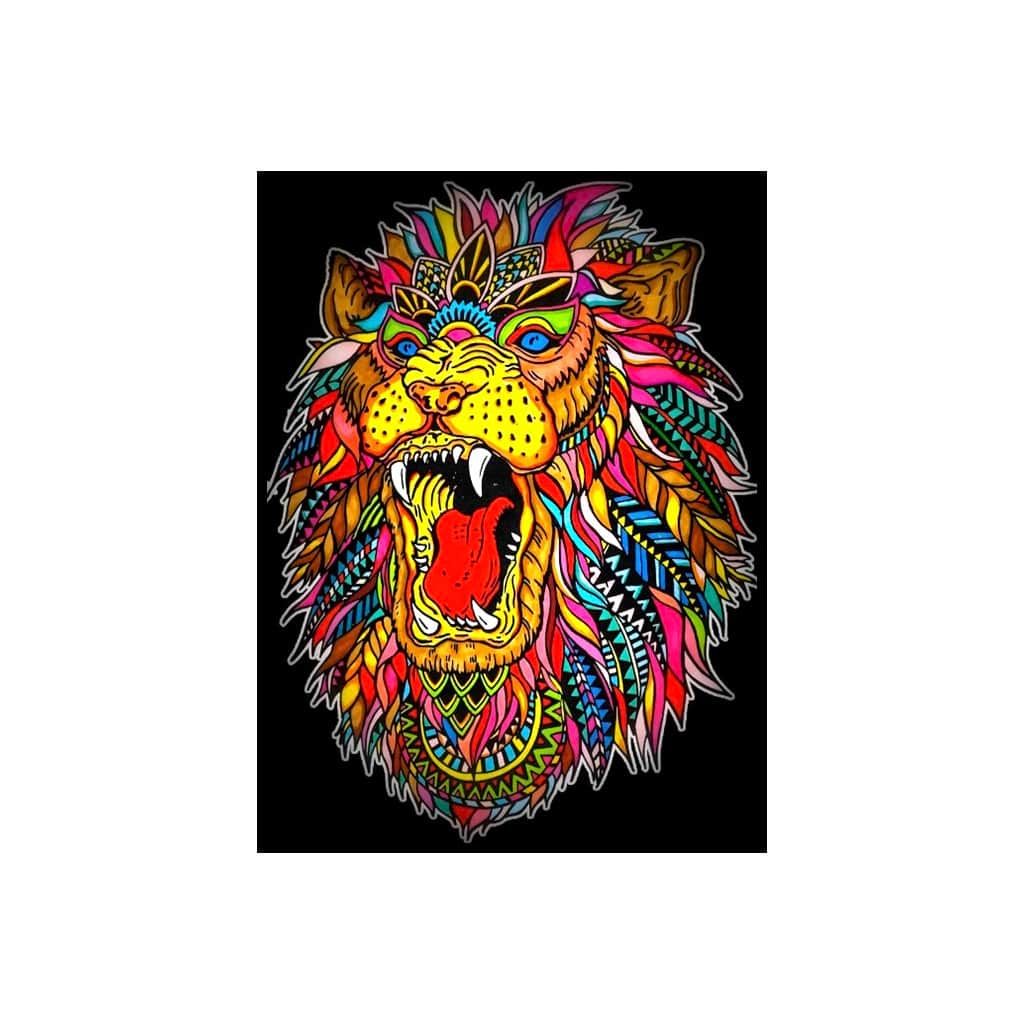 Coloriage velours lion ou loup