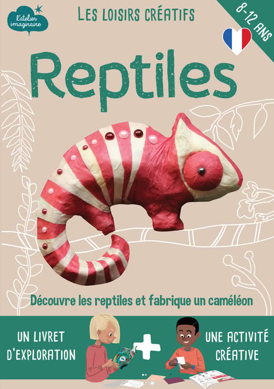 Fabrique un caméléon en papier maché et découvre les reptiles