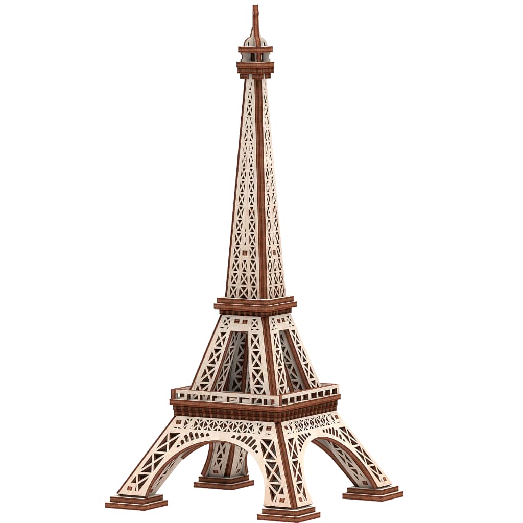 Maquette de la Tour Eiffel en bois