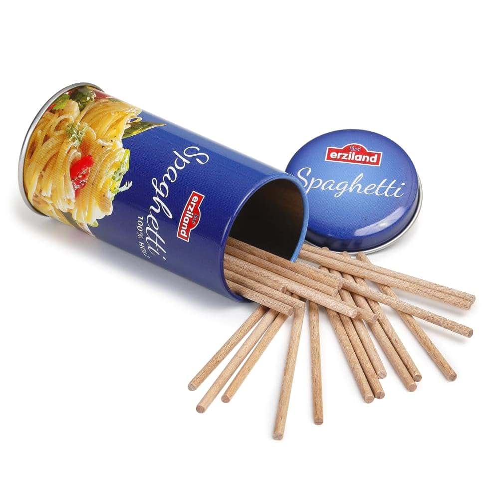 Spaghettis de dînette et marchande en bois