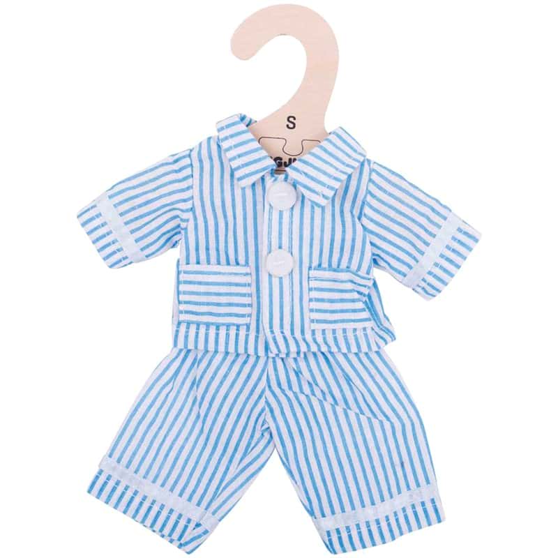 Pyjama de poupée bleu ou rose pour nos poupées de chiffon (2 tailles)
