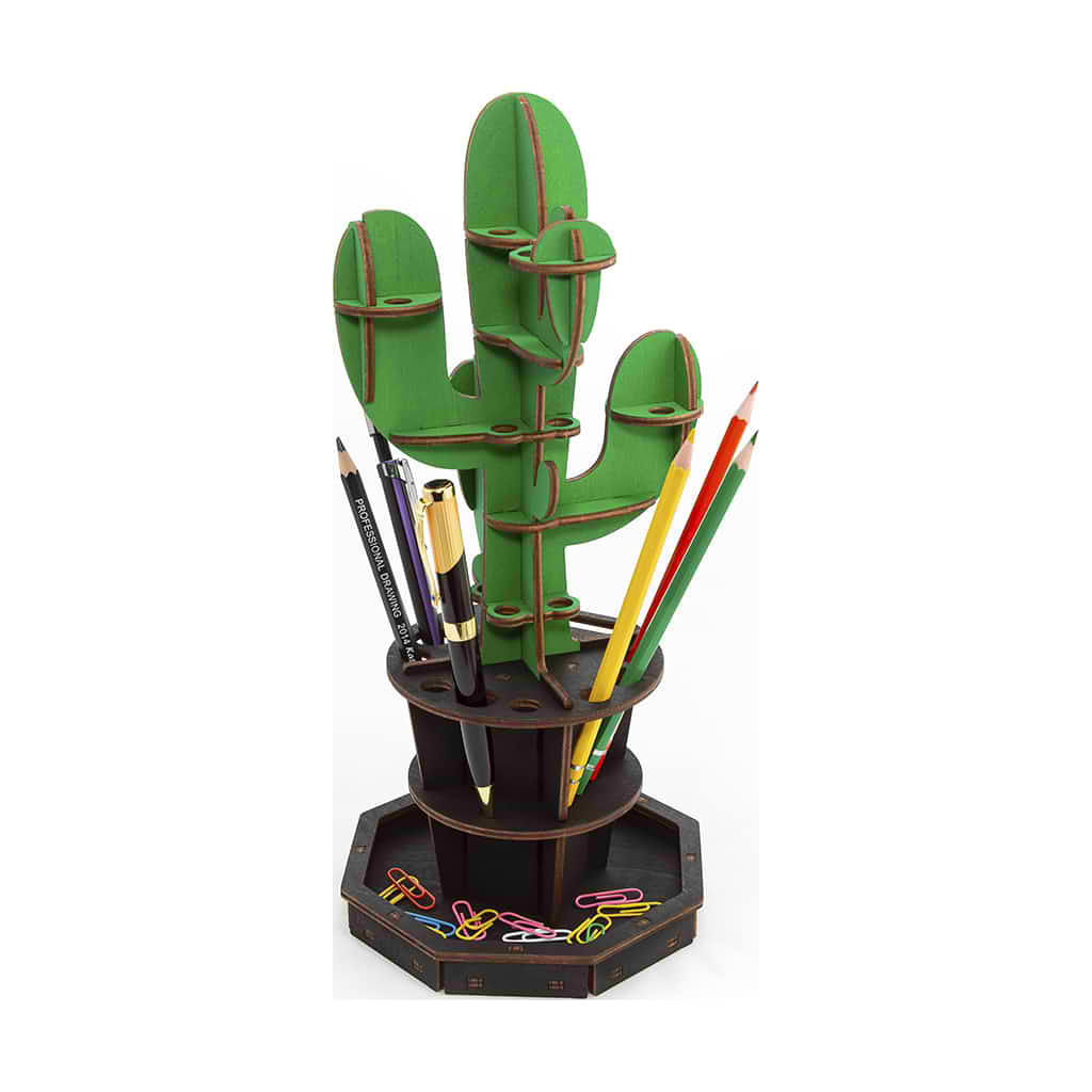 Cactus pot à crayons de bureau