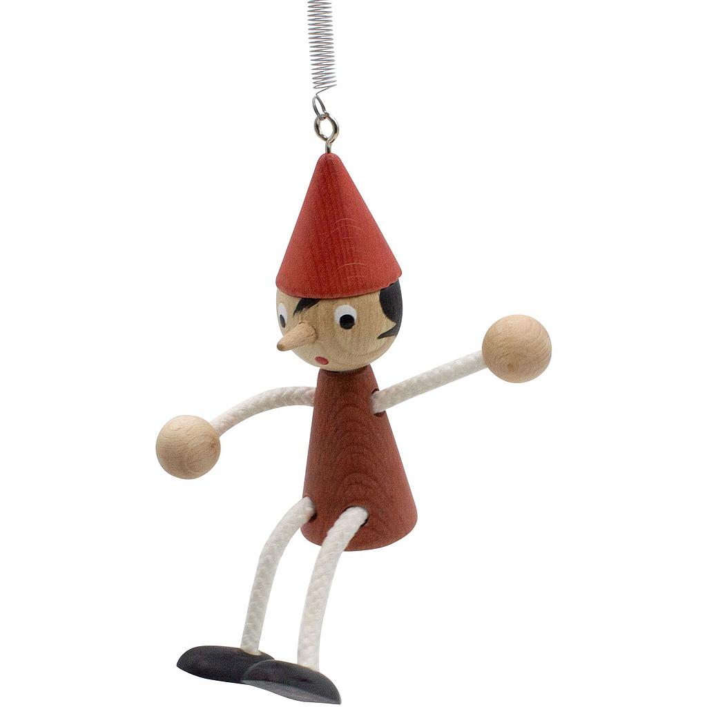 Mobile à ressort en bois personnage Pinocchio ou princesse