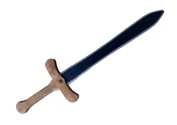 Épée de chevalier en bois réplique historique