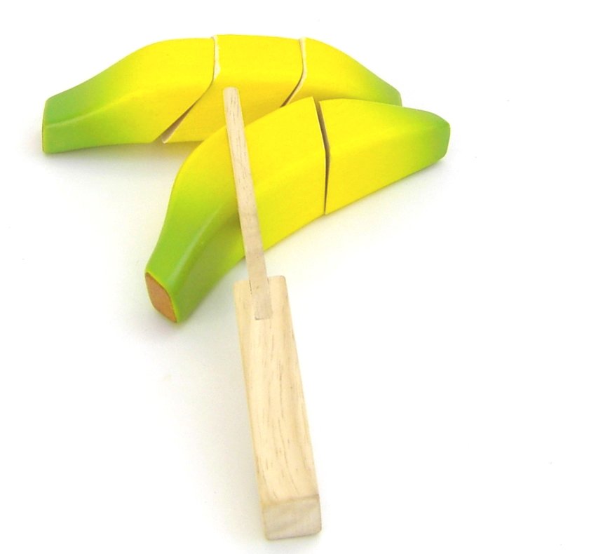 Banane à découper de dinette en bois