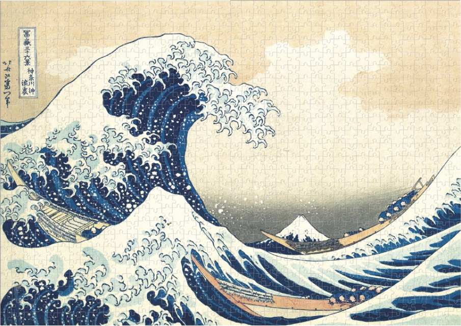 Puzzle la vague d'Hokusai