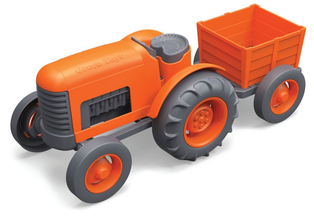 Jouet tracteur en plastique 100% recyclé Green Toys