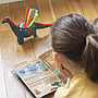 Kit créatif Dinosaures avec un diplodocus a fabriquer