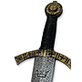 Épée médiévale légère en plastique imitation métal